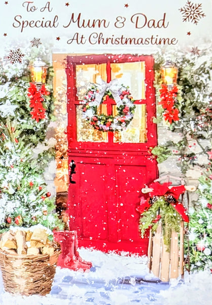 Mum & Dad Christmas - Traditional Red Door & Boots