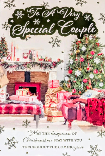 Special Couple Christmas - Large Traditional Living Room