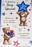 Someone Special Male Birthday - Cute Bears & Stars