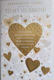 Husband Anniversary - Large 8 Page Traditional heart