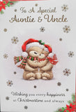 Auntie & Uncle Christmas  - Cute 2 bears hugging