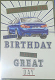 Open Male Birthday - Traditional Car Blue