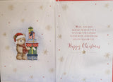 Great Grandson Christmas - Cute Bear With Gift Boxes