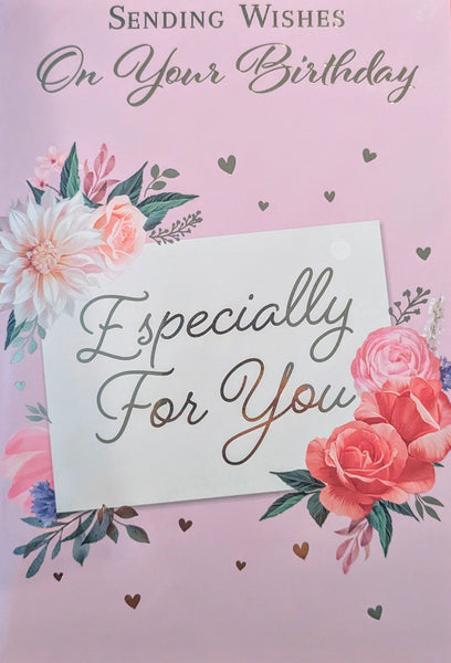 Open Female Birthday - Traditional Flowers Especially For You