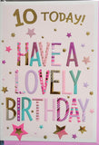10 Girl Birthday - Pale Pink