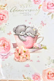 Our Anniversary - Cute Bears In Teacup