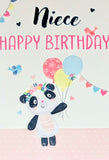 Niece Birthday - Cute Panda Pink