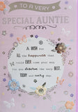 Auntie Birthday pink circle