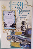 21 Male Birthday - With Keepsake