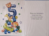 5 Boy Birthday - Giraffe