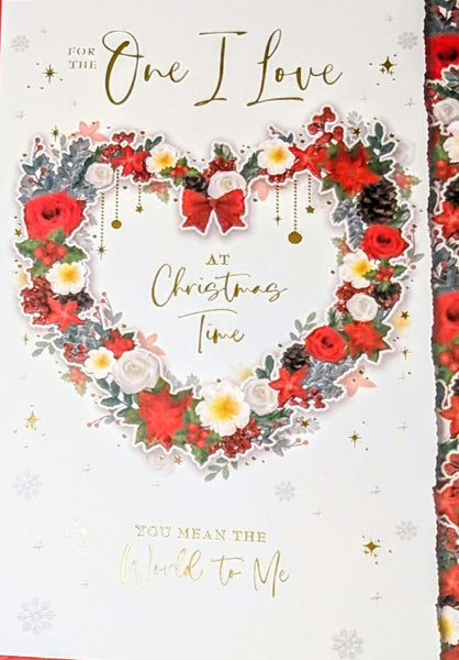 One I Love Christmas - Flower Heart