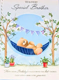 Brother Birthday - Large Cute Bear In Hammock