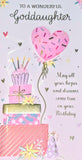 Goddaughter Birthday - Slim Gift Boxes & Balloon
