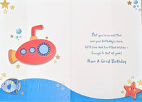 2 Boy Birthday - Red Submarine