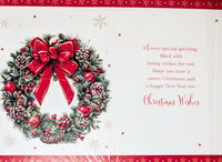 Daughter Christmas - Traditional Wreath Merry
