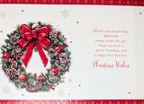 Daughter Christmas - Traditional Wreath Merry