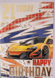 21 Birthday -Car Yellow