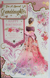 Granddaughter Birthday - Large 8 page Dress pink