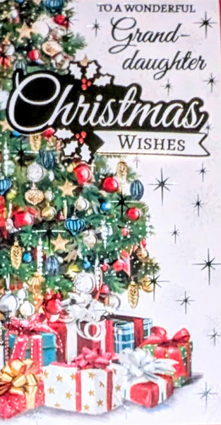 Granddaughter Christmas - Slim Traditional Tree