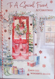 Friend Christmas - Large Traditional Door