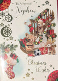 Nephew Christmas - Cute Bears On Stairs