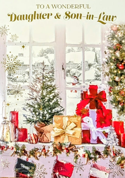 Daughter & Son In Law Christmas - Traditional Window & Gifts