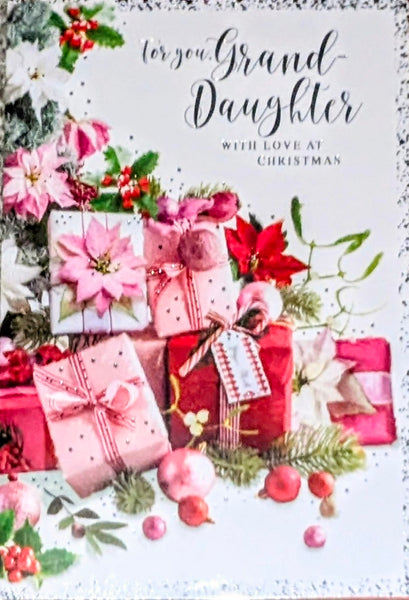 Granddaughter Christmas - Pink Gift Boxes