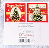 10 Pack Of Christmas Cards - Tree