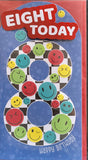 8 Boy Birthday - Platinum Slim Football