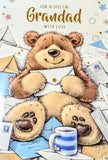 Grandad Birthday - Cute Bear With Envelopes