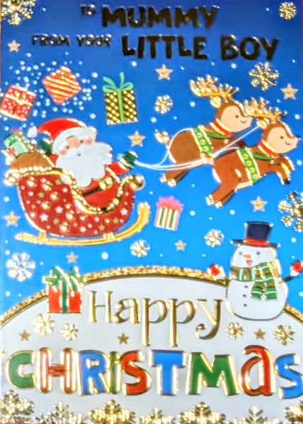 Mummy From Little Boy Christmas - Santa Flying Sleigh