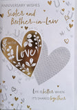 Sister & Brother In Law Anniversary -  Hearts