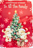 To All The Family Christmas - Cute Tree Red
