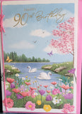 90 Birthday Female - Pink