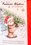 Nephew Christmas - Cute Bear Carrying Tree