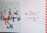 Open Christmas - Santa and Snowman