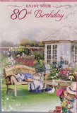 80 Birthday Female -  Garden scene