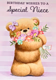 Niece Birthday - Cute Bear Lilac