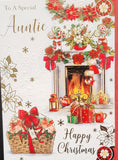 Auntie Christmas - Traditional Fireplace