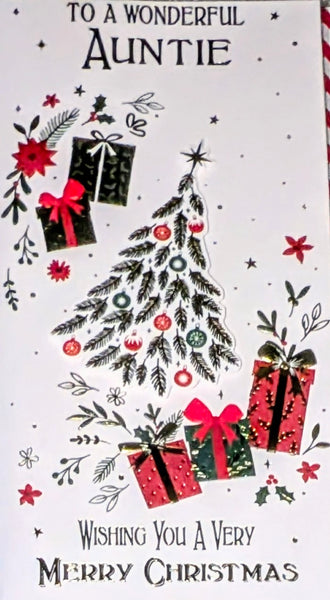 Auntie Christmas - Slim Tree & Gifts