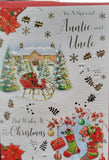 Auntie & Uncle Christmas - Traditional House & Sleigh (Copy)