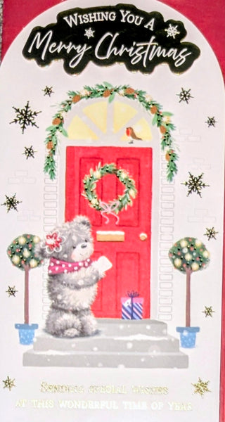 Open Christmas - Slim Cute Red Door