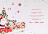 Grandson Christmas - Large Cute Santa & Bears