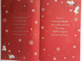 Granddaughter Christmas - Large 8 Page Cute Red