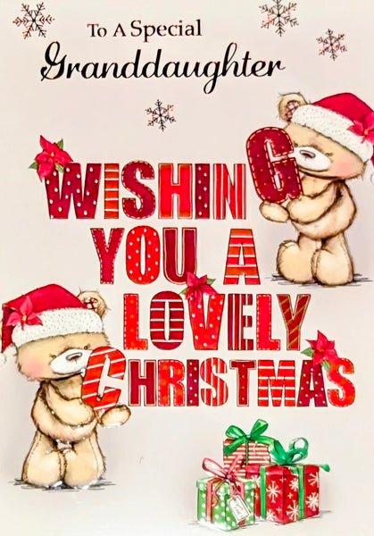 Granddaughter Christmas - Cute Bears Lovely Christmas