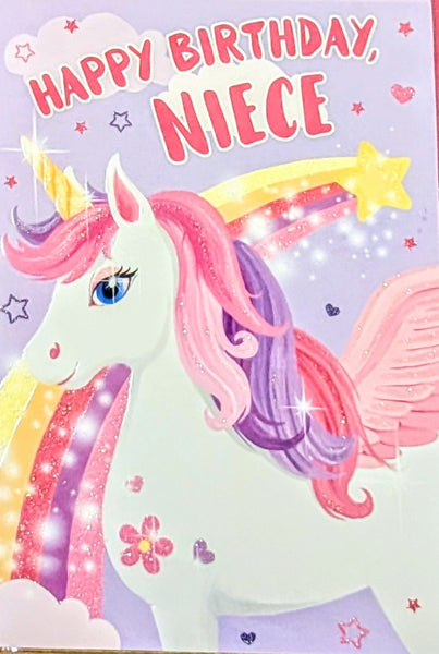 Niece Birthday - Unicorn Lilac