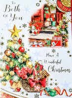 To Both Of You Christmas - Traditional Tree & Gift Basket