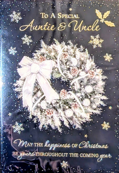Auntie & Uncle Christmas - Traditional Wreath Special