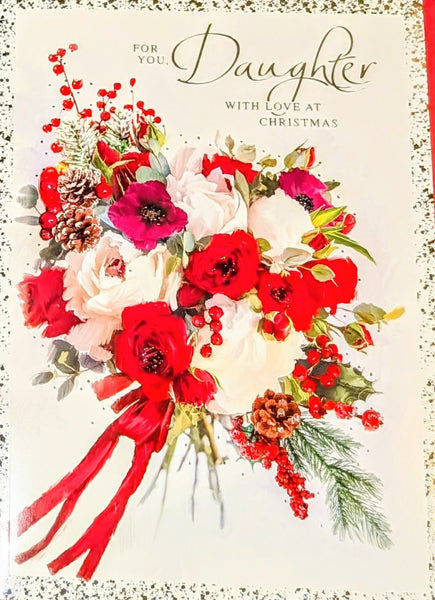 Daughter Christmas - Large Traditional Flower Bouquet