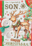 Son Christmas - Cute Bear  Deer